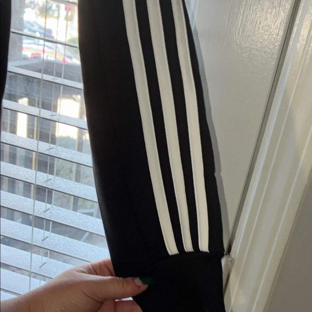 Adidas Black Pullover with White Accents